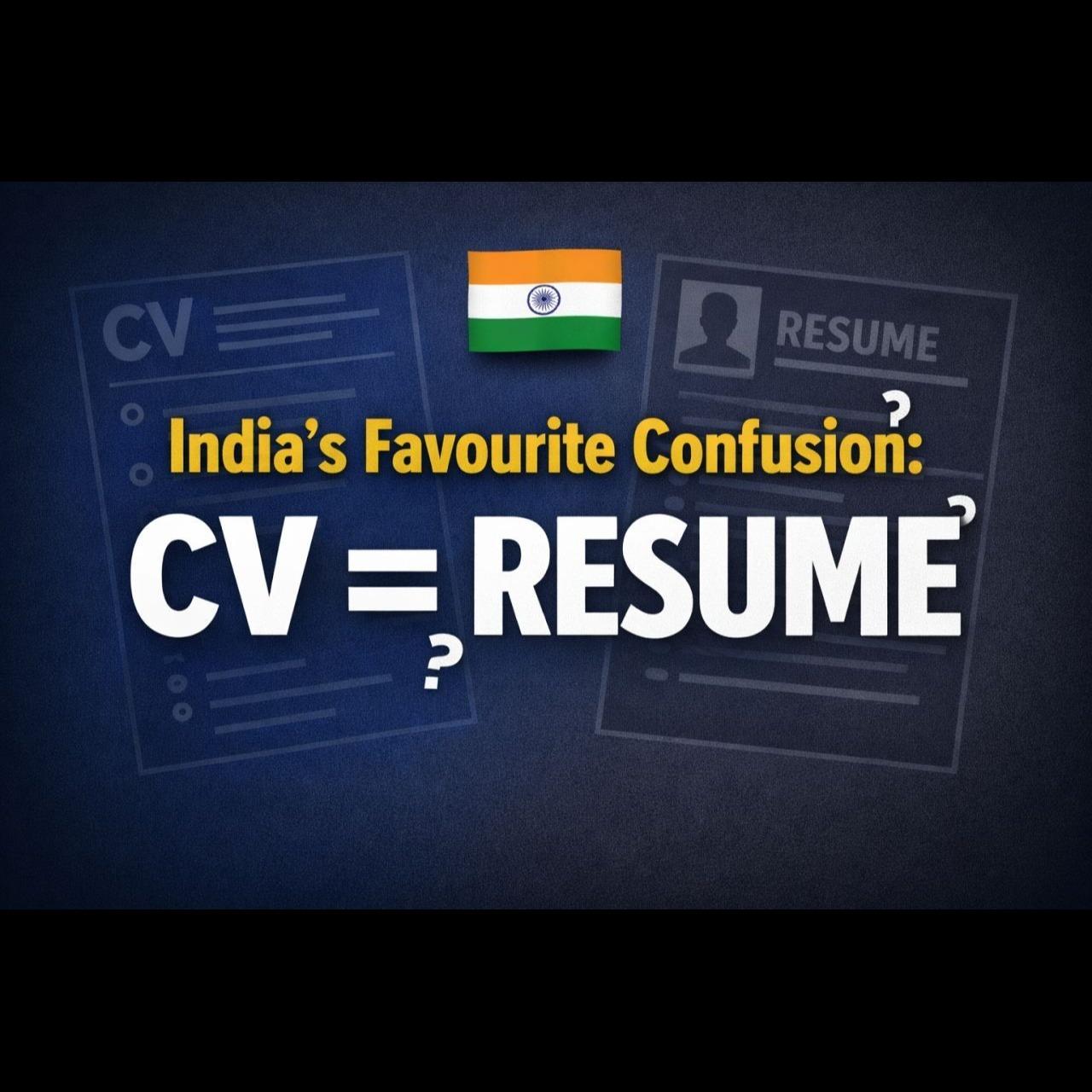 Indias Favourite Confusion CV Resume Yes Still Needs Said 2026