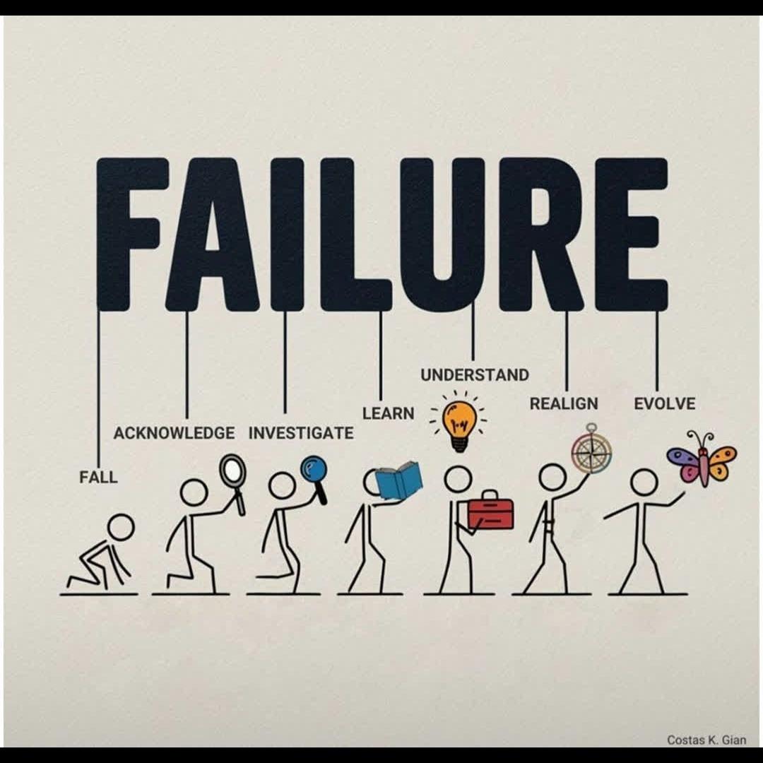 Failure not opposite success its part process Every setback gives