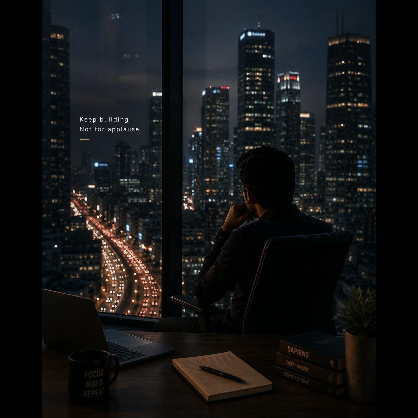 Every city tells two stories One thats visible Traffic Buildings
