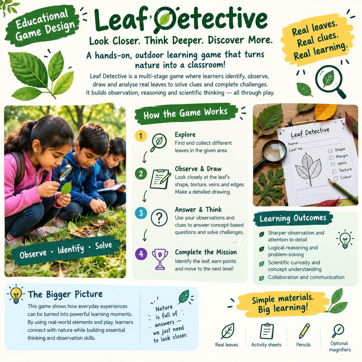 Leaf Detective Turning Simple Leaf into Learning Mission designed Leaf