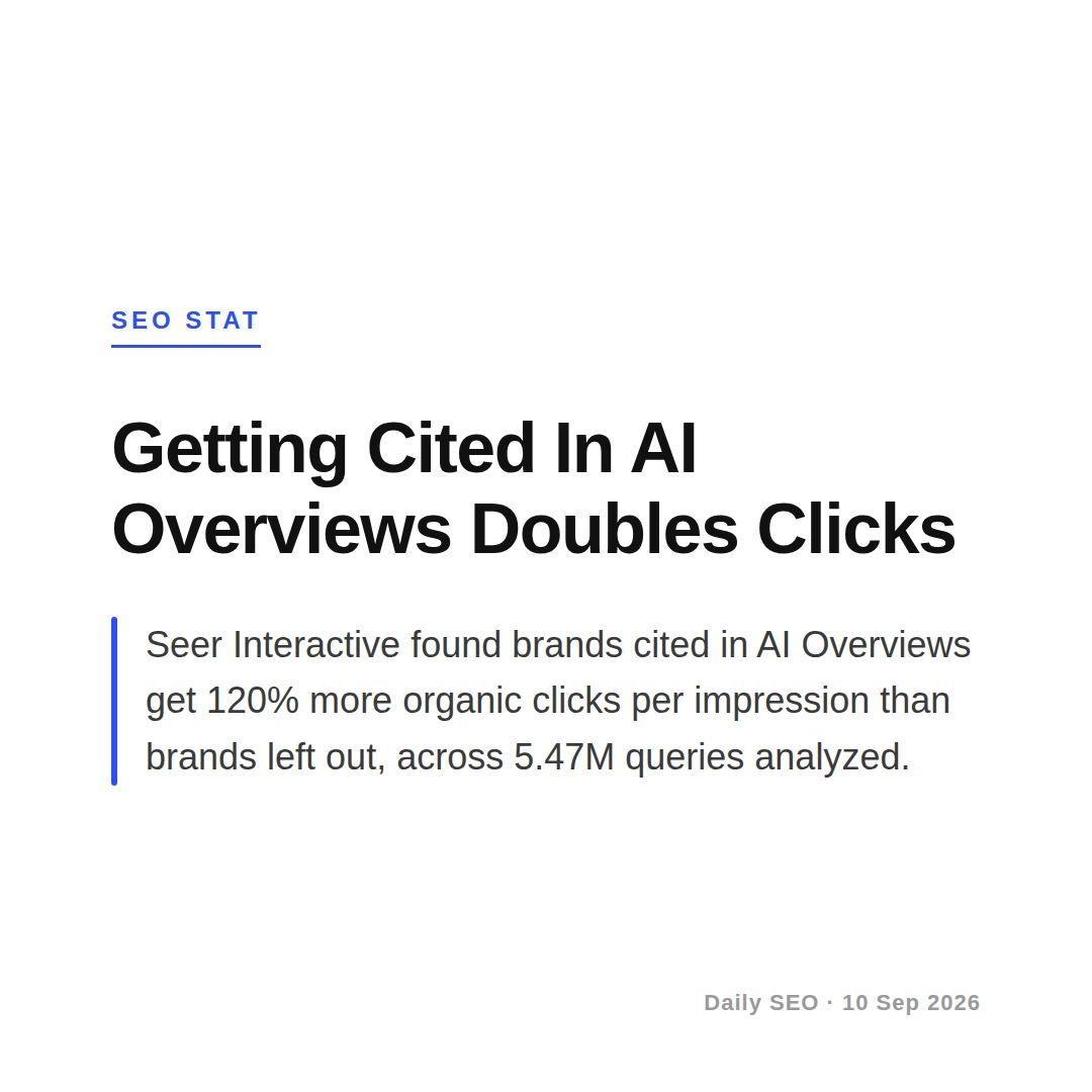 Getting cited AI Overviews isnt optional anymore Seer Interactive analyzed