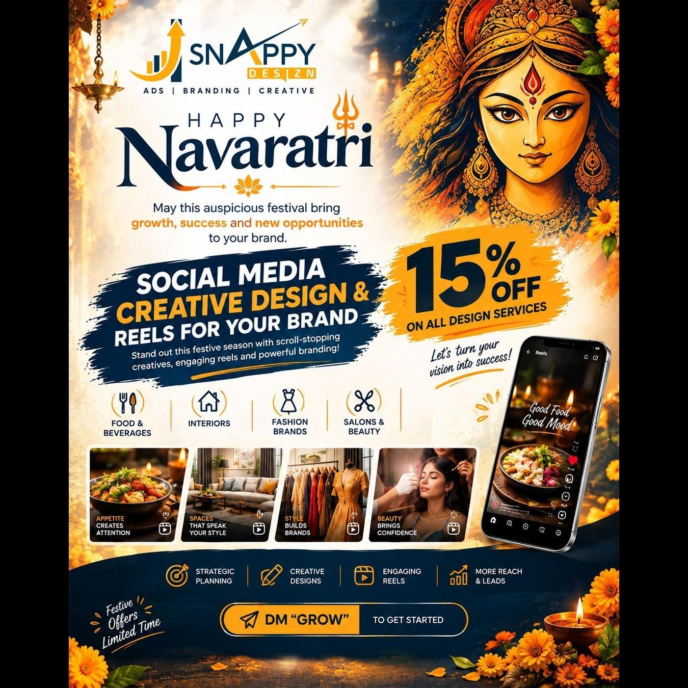 Want more customers your business Navaratri Make your brand impossible