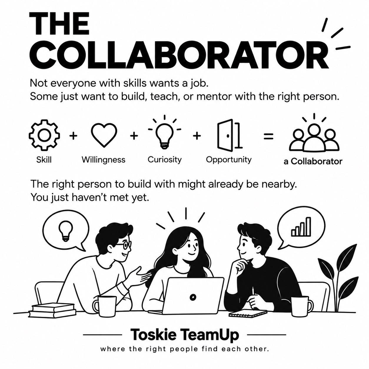 COLLABORATOR often think talent terms jobs there another kind talent