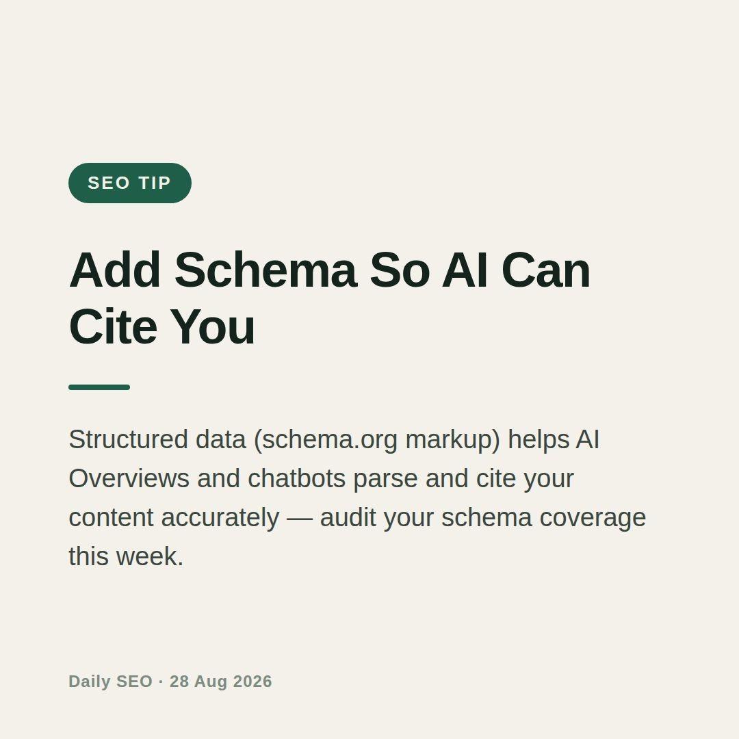 Want AI actually cite you Structured data schemaorg markup helps